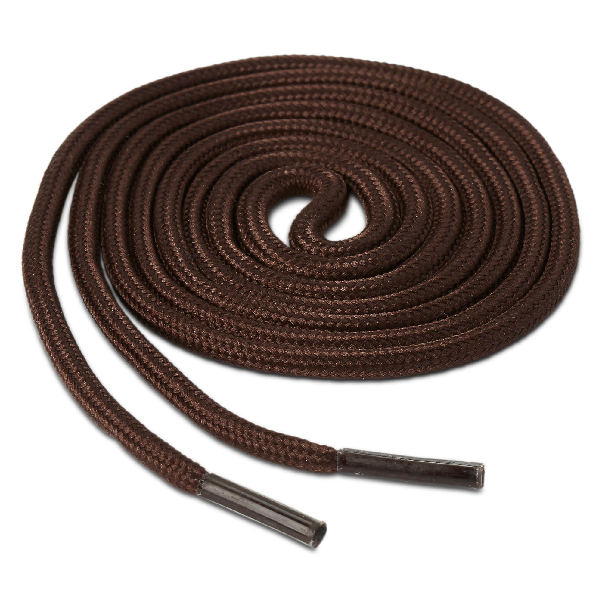 Premium Dress Round Laces – Braided Polyester Replacement Dress Shoe Laces with Clear Aglets – Black or Brown, 36