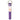 Purple strap with a metal hook for hanging or securing in a closet or storage area.