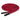 Red jump rope coiled neatly, lying on a white surface.