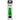 Green no-tie shoelace laces are displayed in a vertical box on a white background.