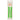 Two green no-tie zipper closures are attached to a white packaging displaying brand and label.