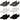 Multiple pairs of ankle socks are arranged in rows on a white background.
